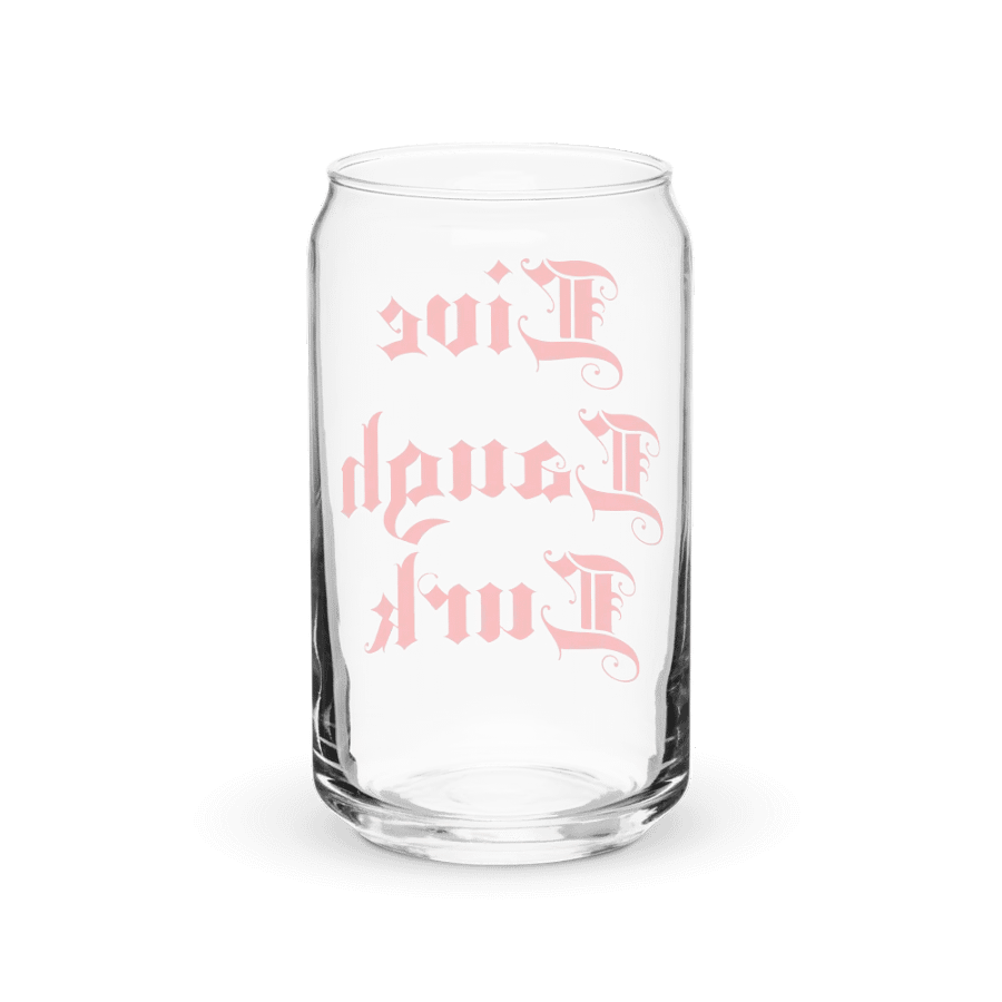 Live Laugh Lurk || 16 oz Can Shaped Glass product image (38)