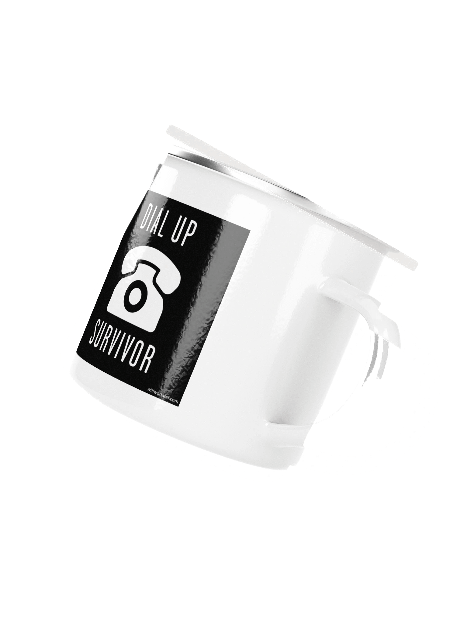 Dial-Up Survivor (Enamel Camp Mug) product image (3)