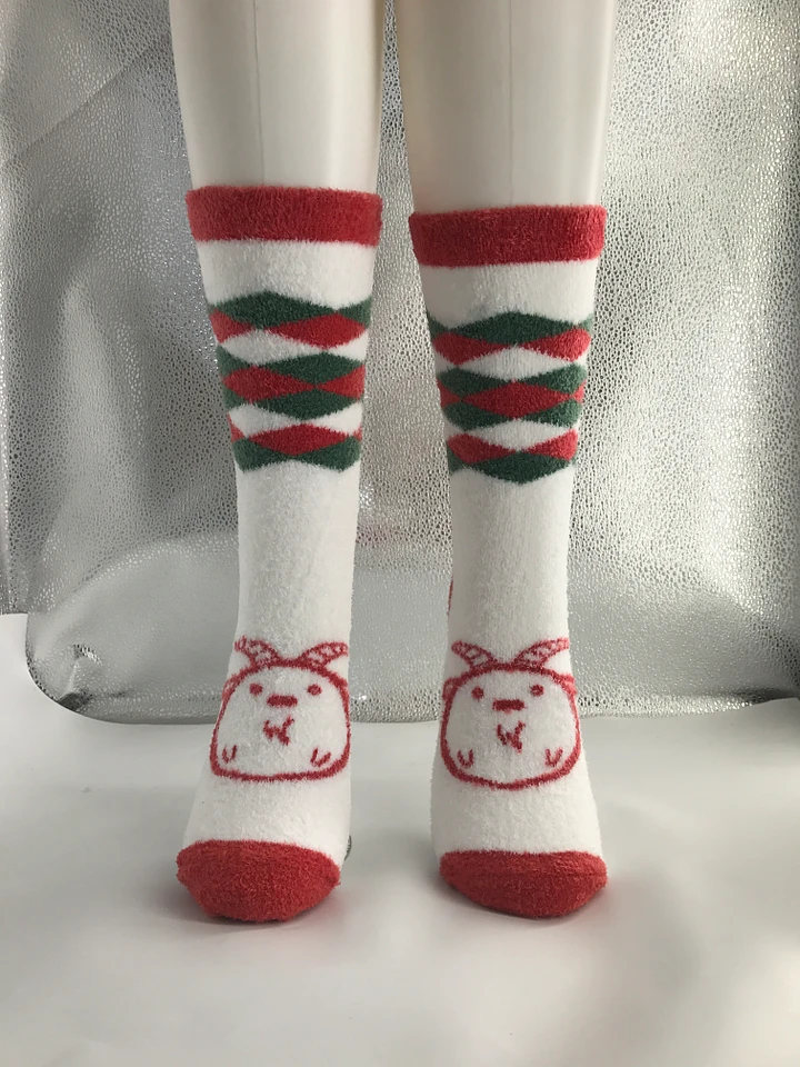 Fuzzy Holiday Goat Socks product image (1)