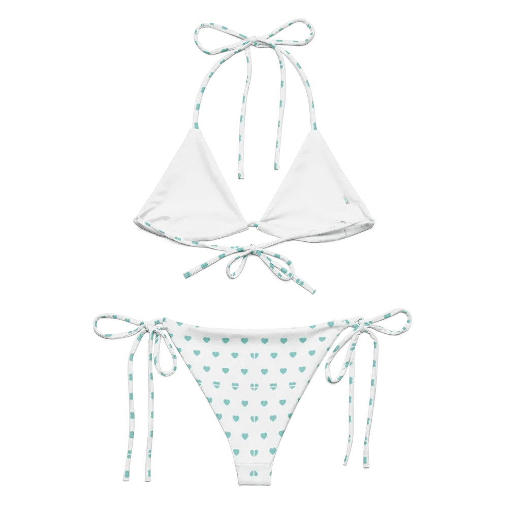 Pastel Heart Seamless Pattern String Bikini - v10 product image (6)