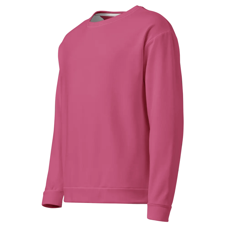 Plain Muted Blush Pink True Summer Unisex Recycled Polyester Heavyweight Premium Sweatshirt by Treasure Pie product image (5)