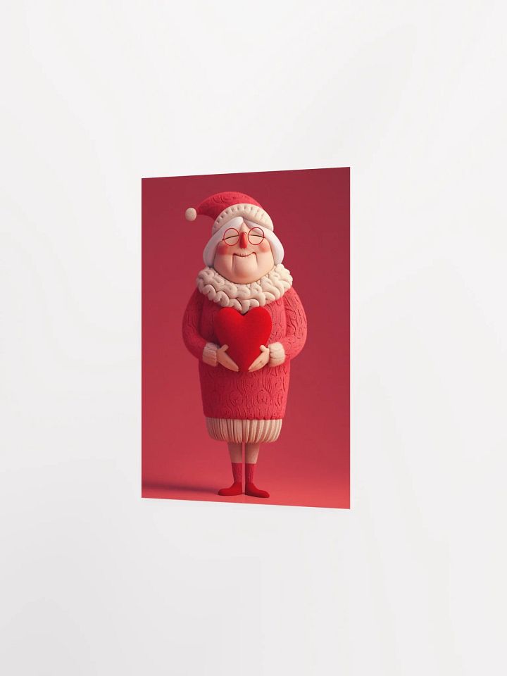 Whimsical Mrs. Claus Heart Poster product image (3)