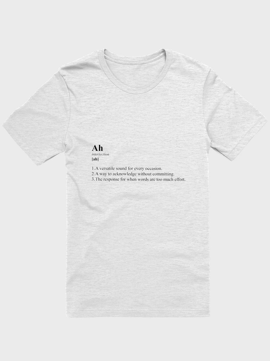 The Ah Shirt (black text) product image (6)