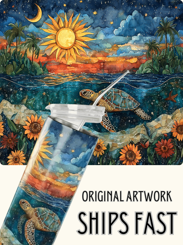 Sea Turtle Dream Stainless Steel Tumbler product image (1)
