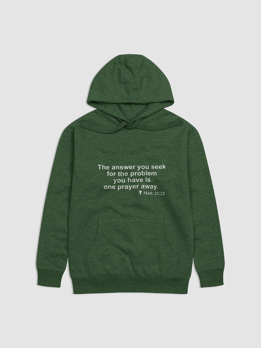 A Christian Sweatshirt to prompt spiritual conversations: What does the Bible say about Answers to Problems? product image (33)