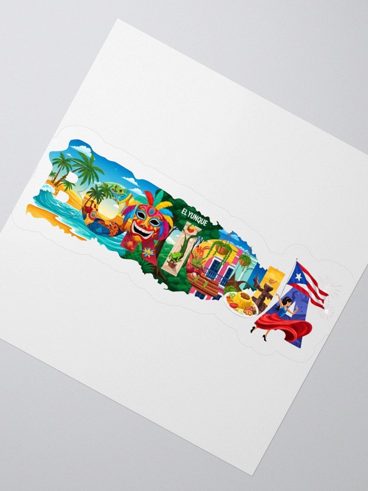 Puerto Rican Culture Kiss Cut Stickers product image (5)