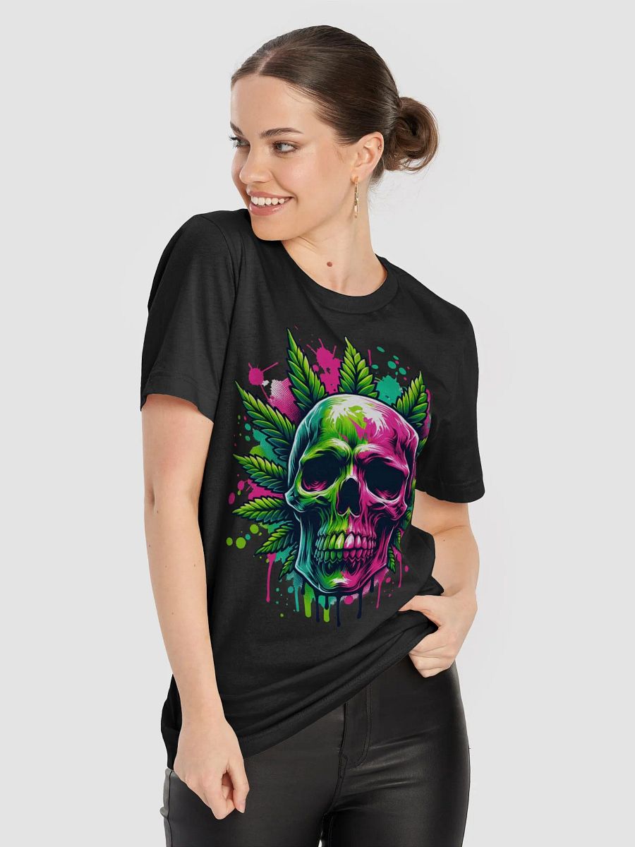 Cannabis Chaos Skull Splatter T-Shirt product image (80)