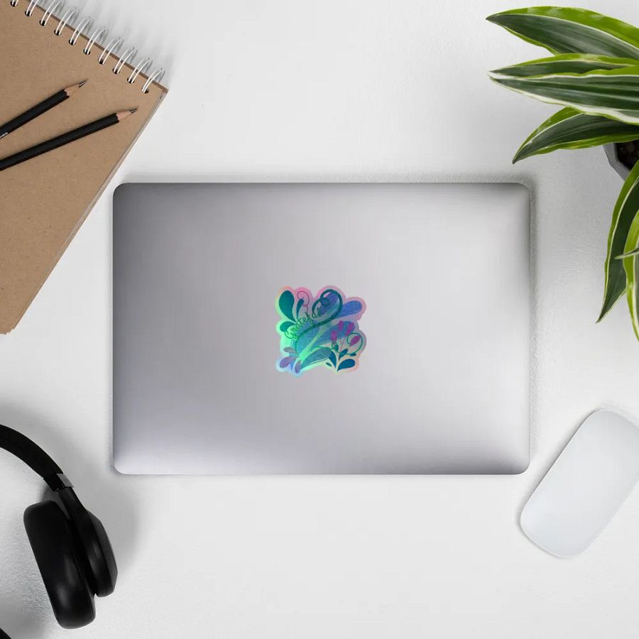 Sticker grateful water droplets design product image (11)