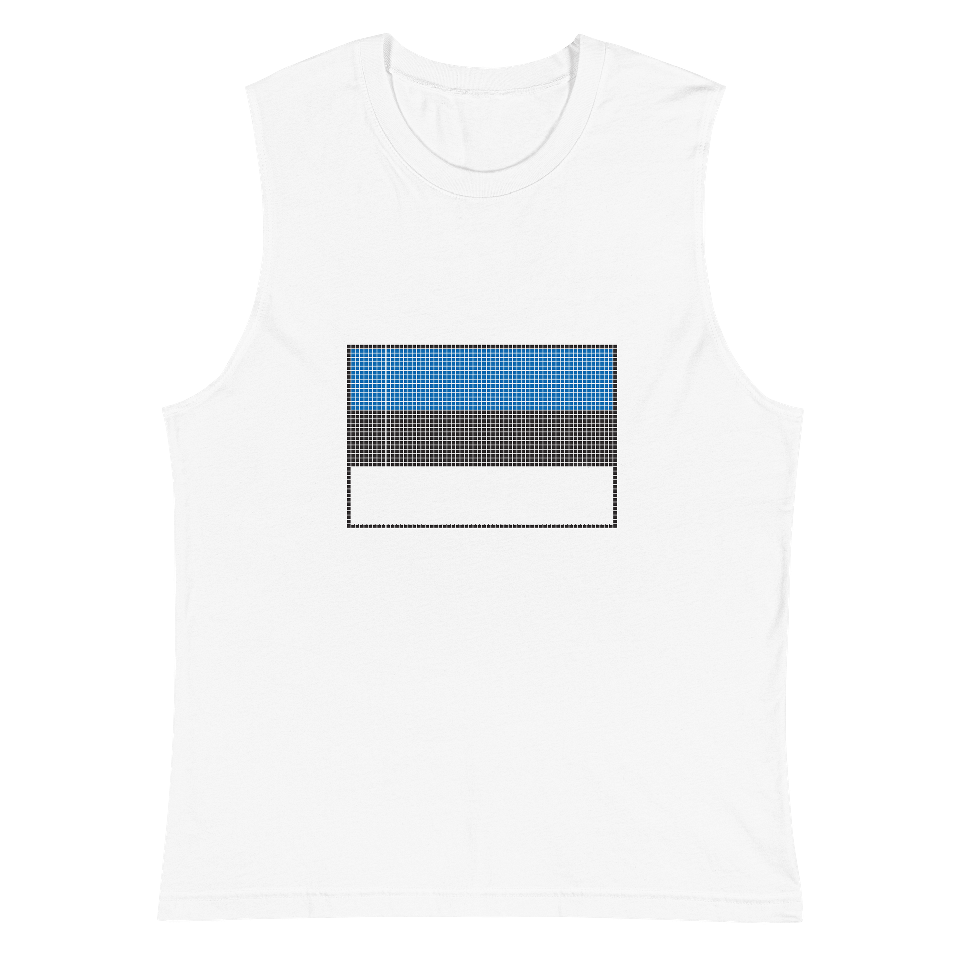 Pixelated flag of Estonia Muscle Tank product image (6)