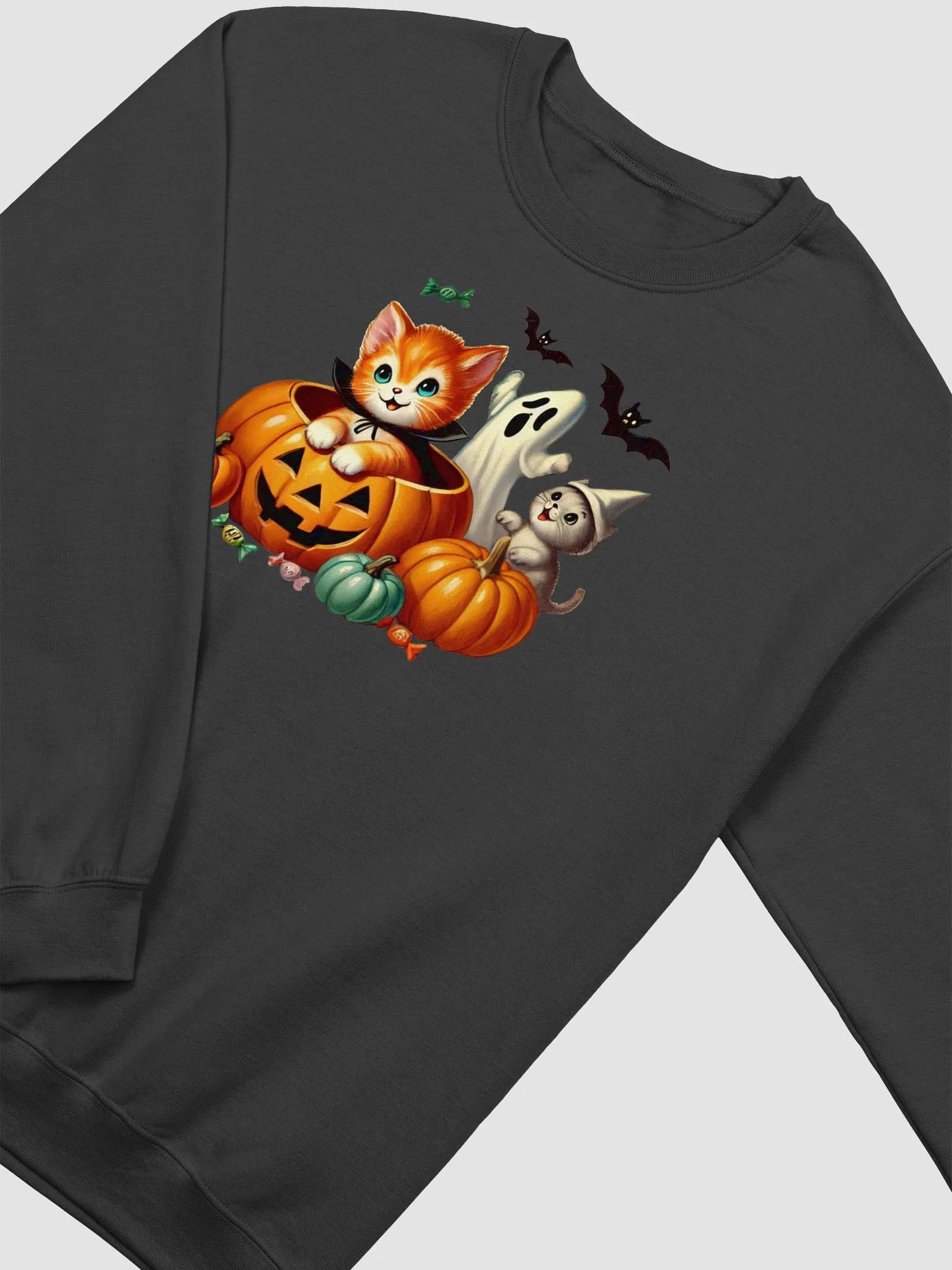 Kittens and Ghost Halloween Crewneck product image (19)