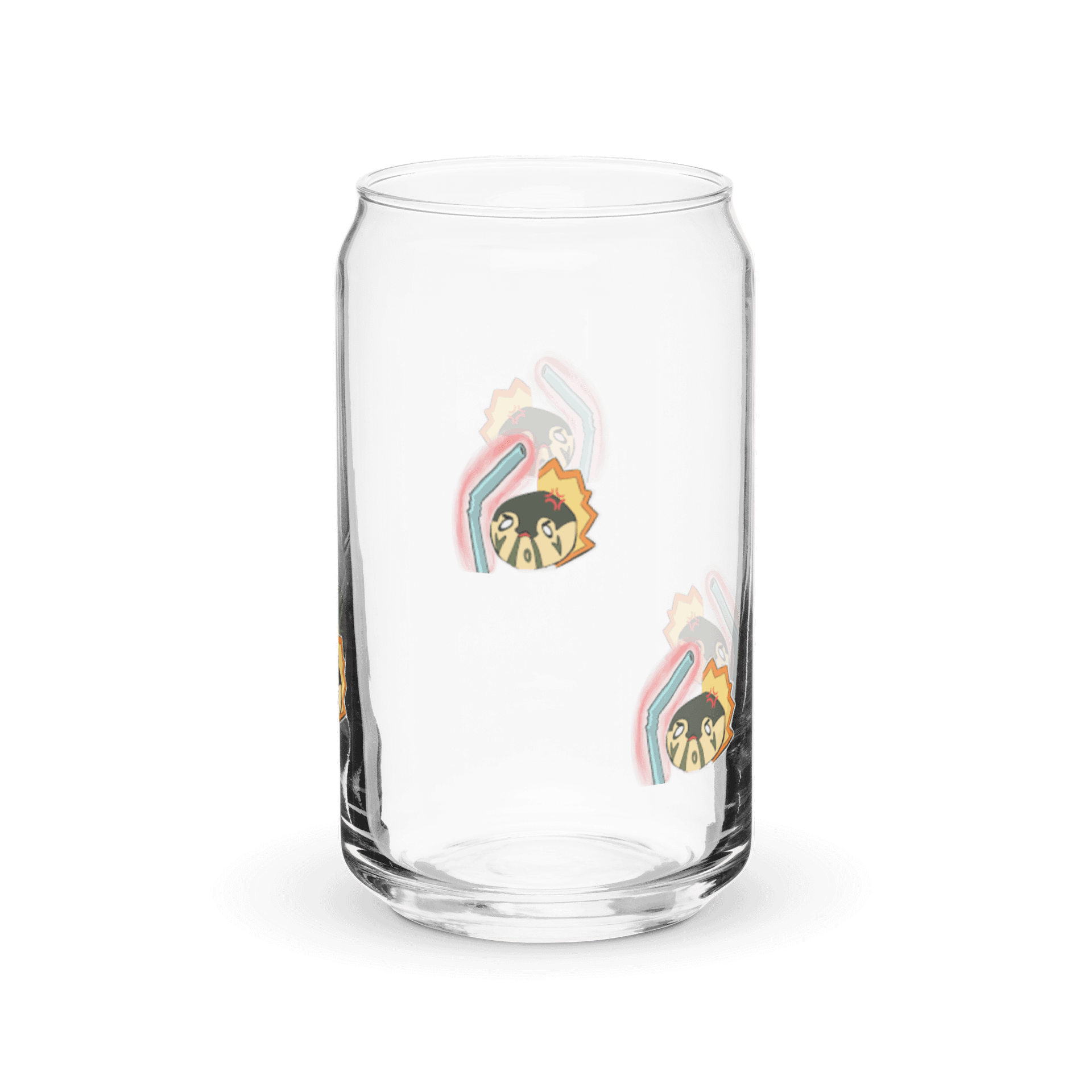 NO PLASTIC STRAWS Can-Shaped Glass product image (7)