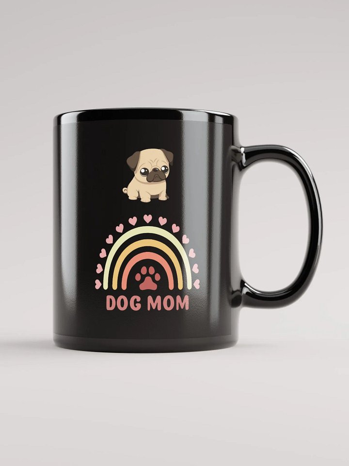 Rainbow Pug Dog Mom Mug product image (1)