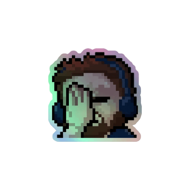 DuncFacePalm Holo Sticker product image (1)
