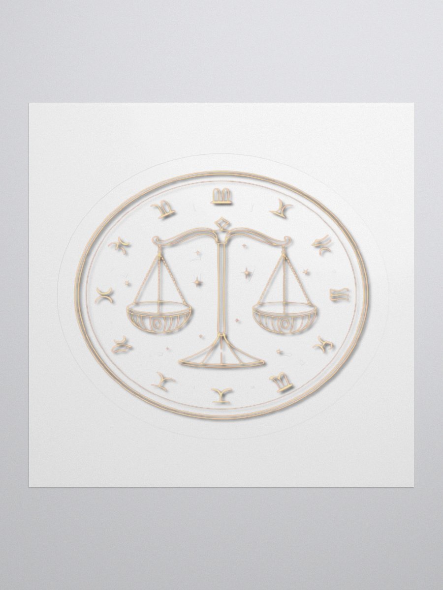 Libra Scales Kisscut Sticker product image (1)