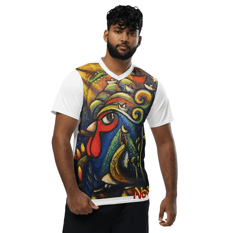 Vibrant Rooster All-Over Print Sports Jersey product image (1)