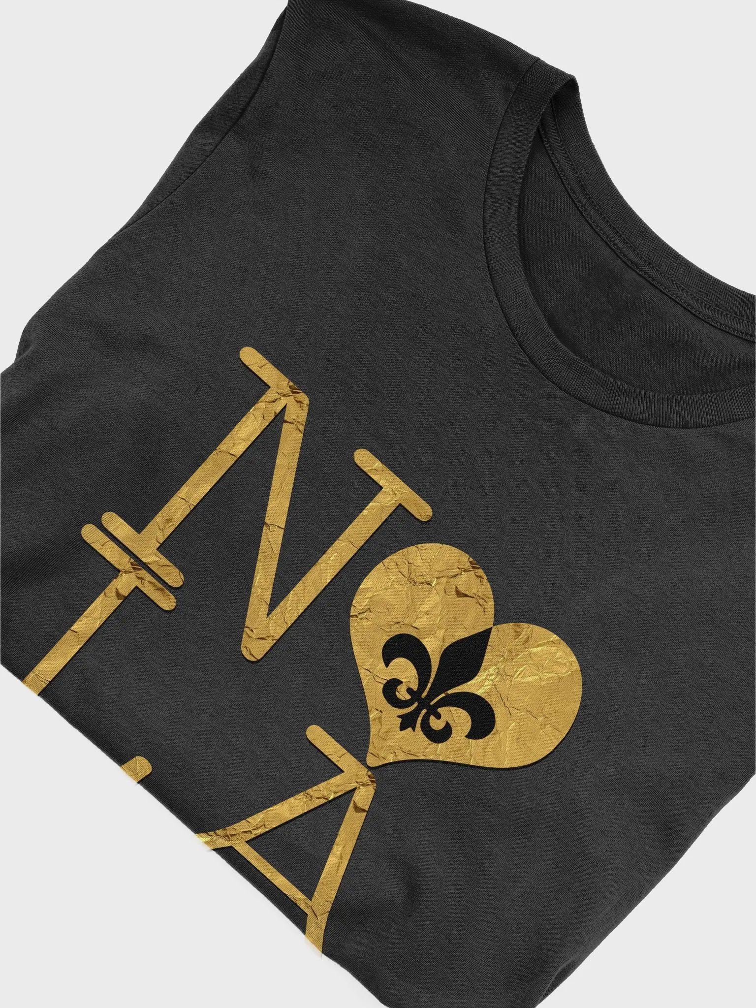 I LOVE NOLA **SUPERSOFT BIGSHOT TEE** (BLACK & GOLD EDITION FULL GOLD WRAP LEGACY SLEEVES) product image (5)