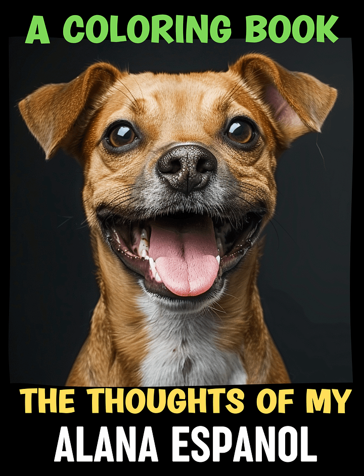 The Thoughts of My Alana Espanol: A Coloring Book product image (1)