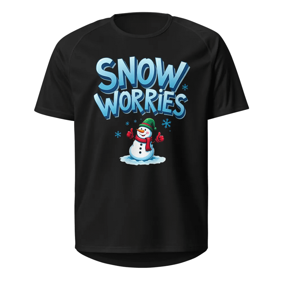 Snow Worries Unisex Sports Jersey product image (1)