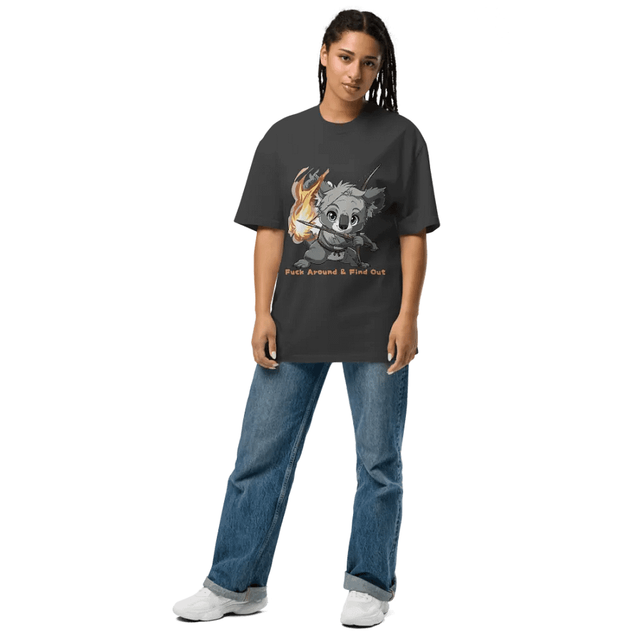 Fuck Around & Find Out Oversized Faded T-Shirt product image (6)