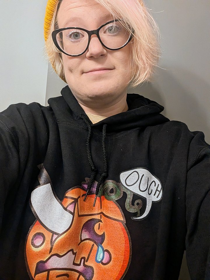 OUCH! Pumpkin Sweatshirt Size M product image (1)