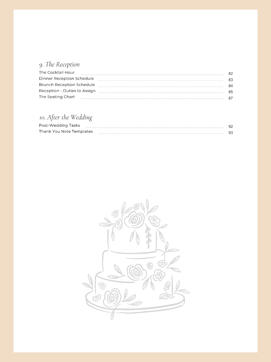 The Christian Wedding Guide (Digital PDF) & Google Sheet Planner product image (5)