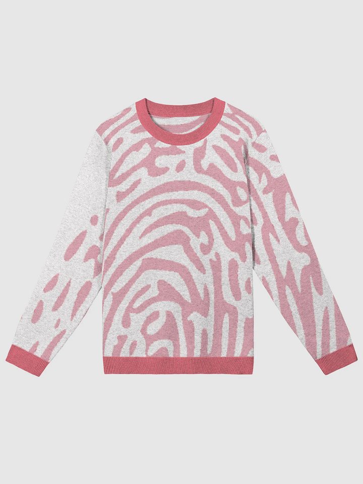 CREVICED : Sleek Camo Jacquard Crewneck Sweater product image (1)