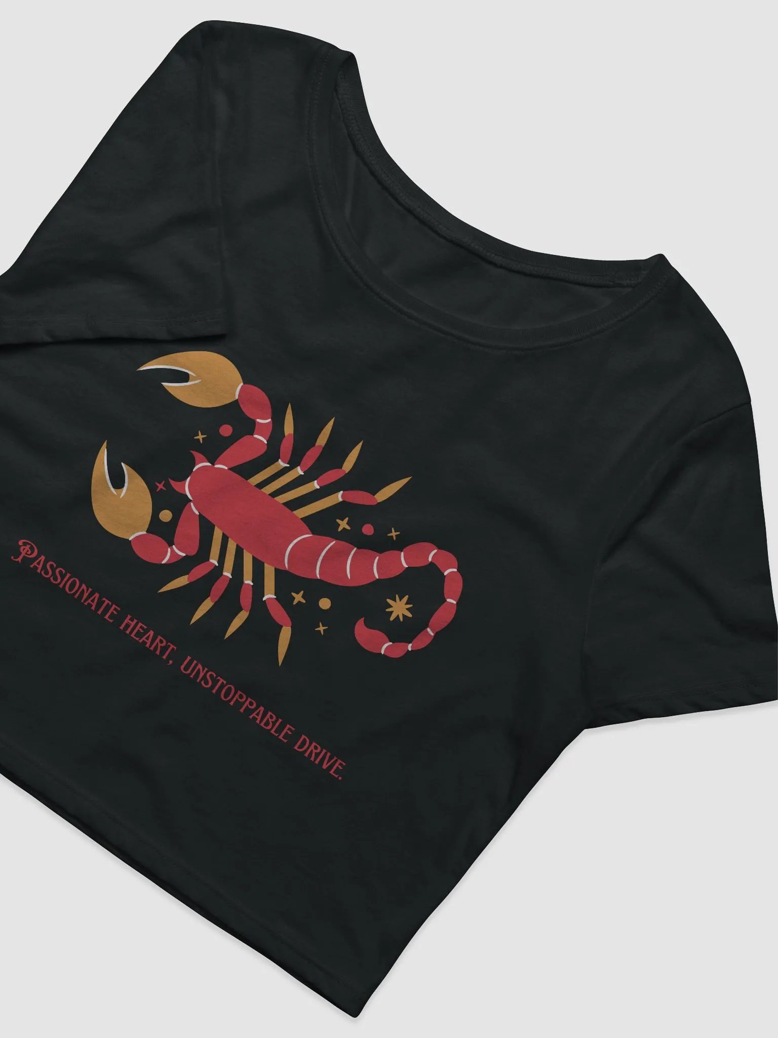 Scorpio Zodiac Crop Tee product image (3)