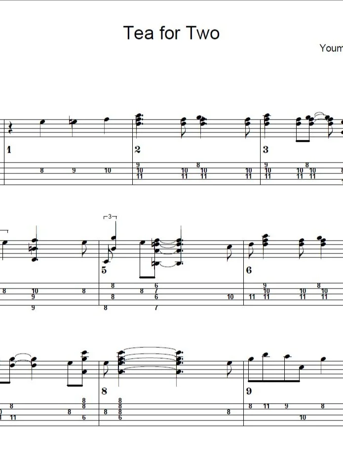 Tea for two - Guitar product image (1)