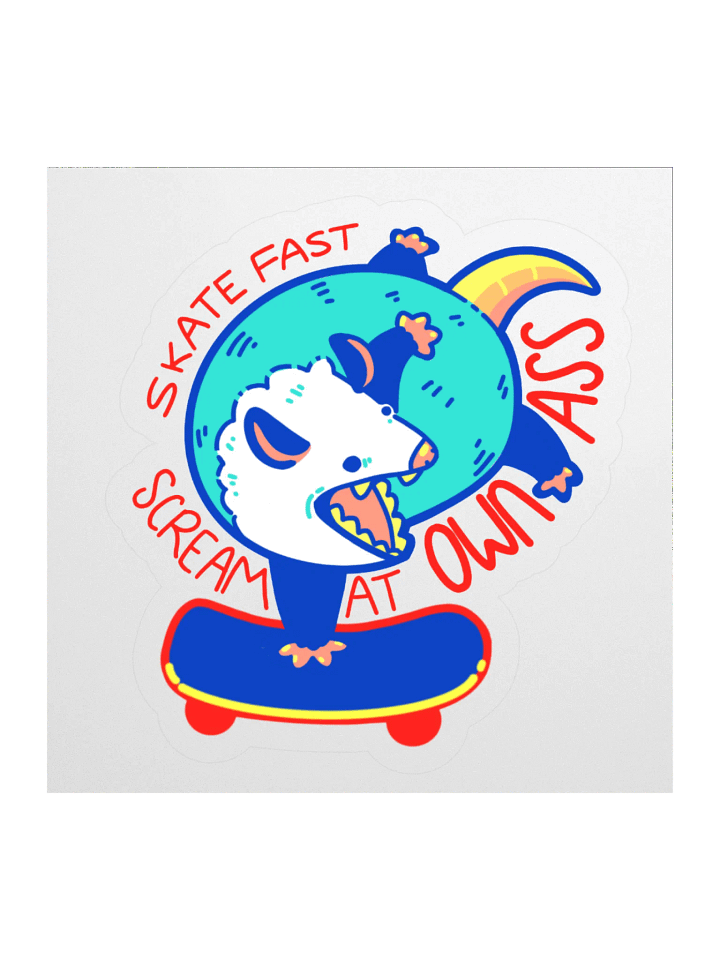 Skate Fast Scream at Own Ass Sticker product image (1)