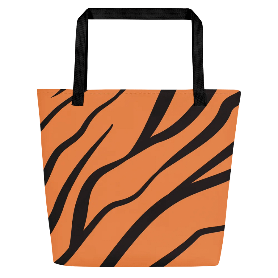 All-Over Print Large Tote Bag w/ Pocket - Tiger product image (3)
