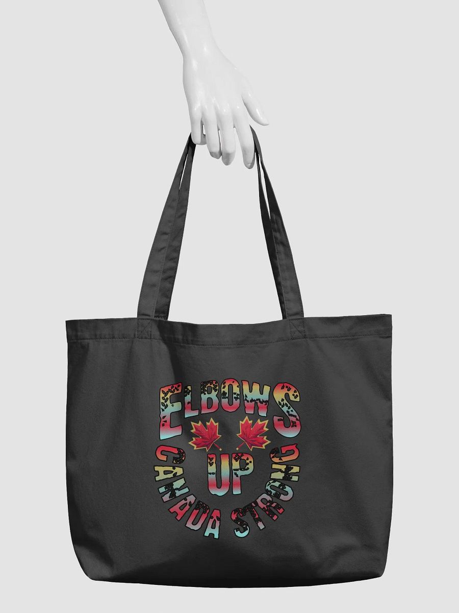 Elbows Up Canada Strong Organic Tote Bag product image (3)