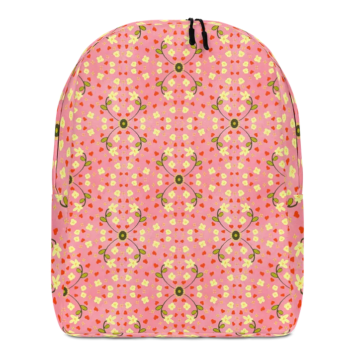 Hearts and Flowers Pink Backpack product image (1)