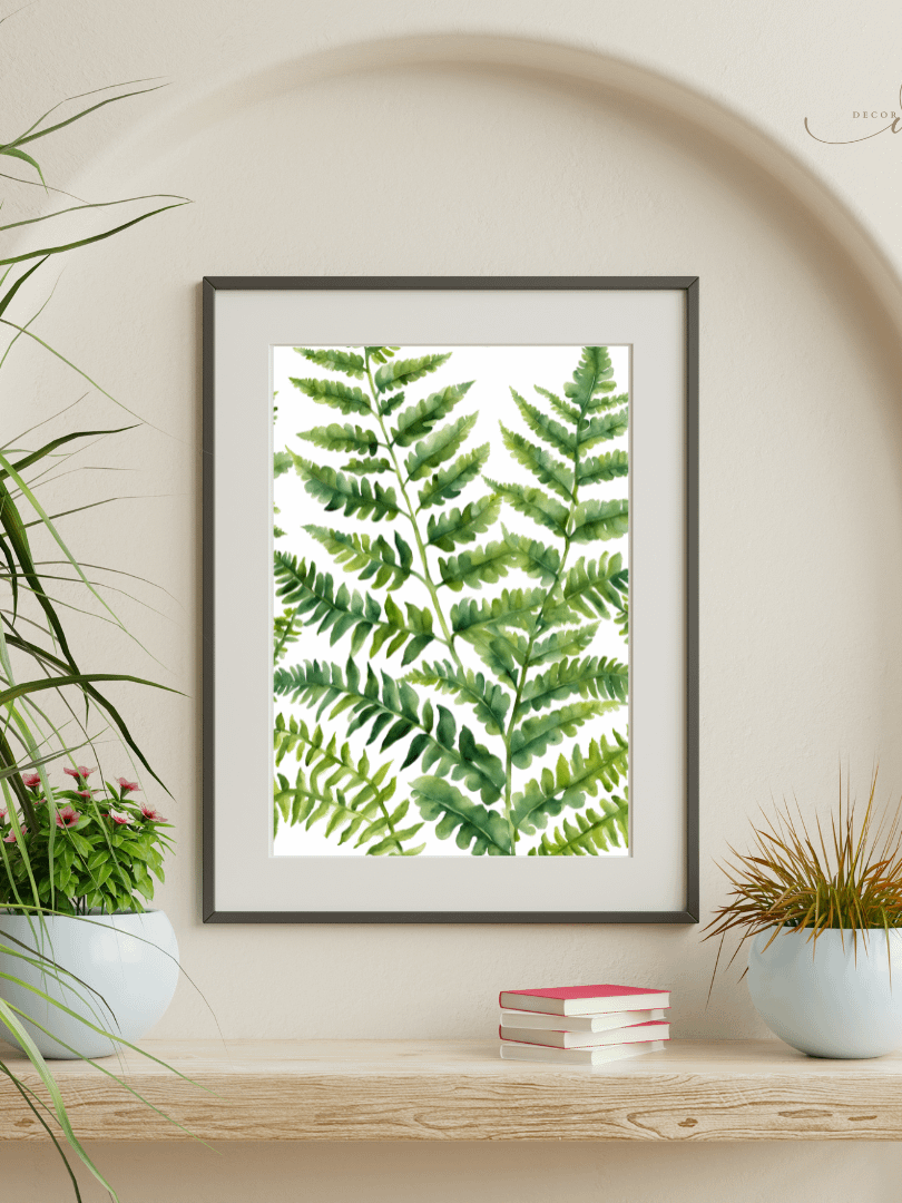 Watercolour Painting Printable Wall Art of FERN product image (3)