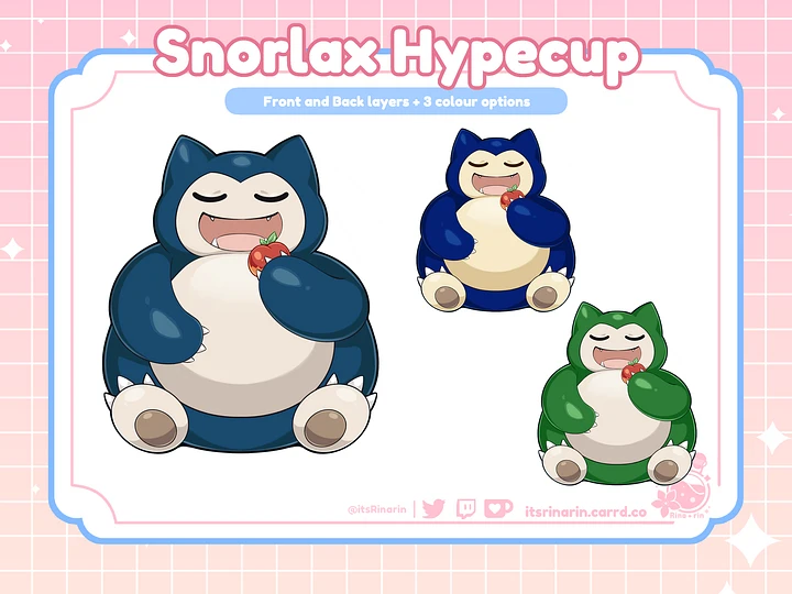 Snorlax Cuppy | Twitch / Youtube Bit Donation Cup | Hype Cup | Stream Decor product image (1)