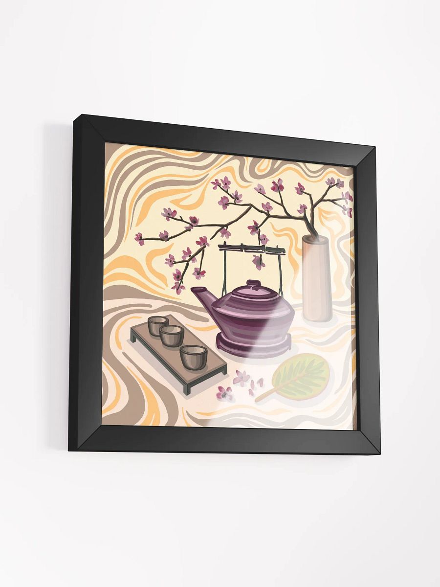 Serene Tea Time Framed Poster - Coffee Shop No. 5 product image (37)