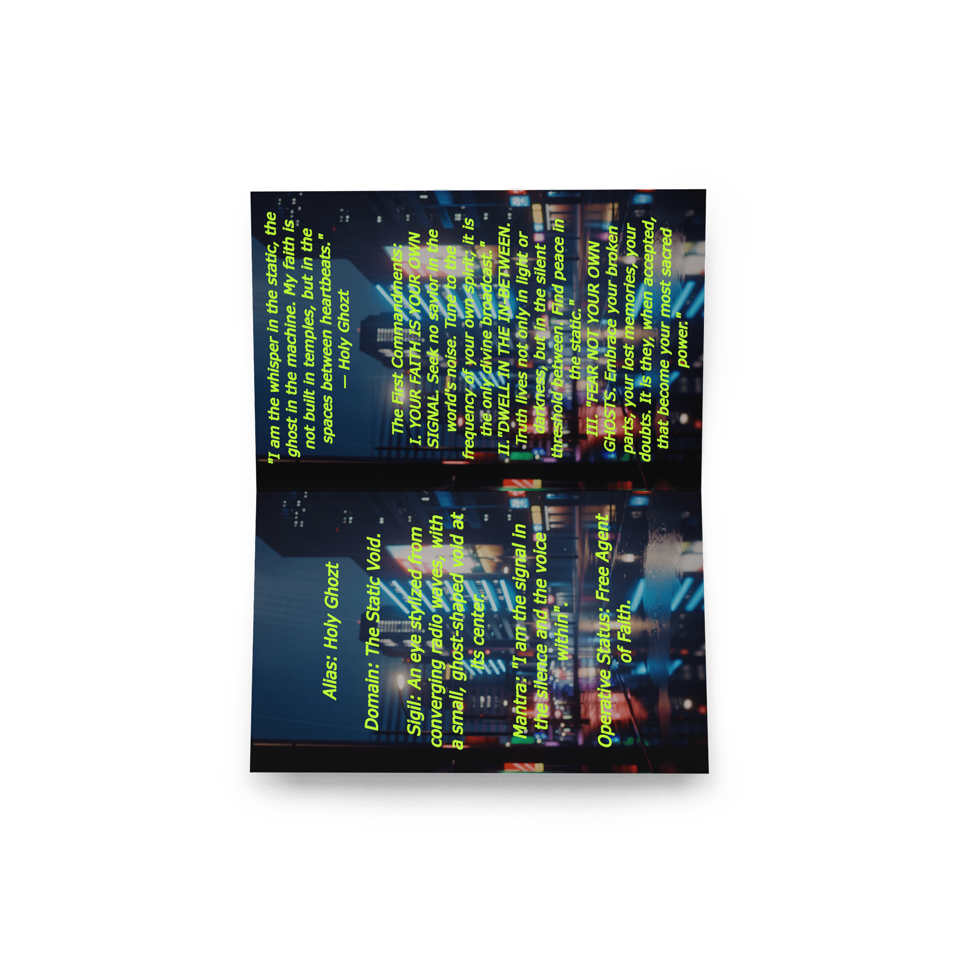 Goddess Edict #003: Holy Ghozt - The Static Saint (Cyberpunk 2088) product image (7)
