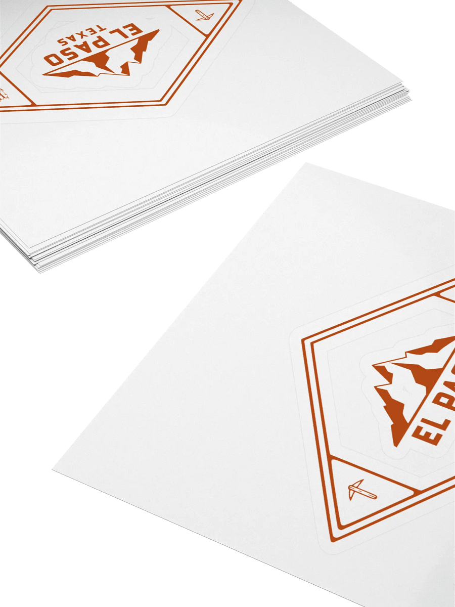 El Paso Texas Mountain Emblem Kiss Cut Sticker product image (4)