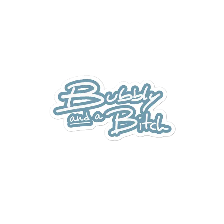 Bubbly and a B*tch (lined design, #709AAF) magnet product image (2)