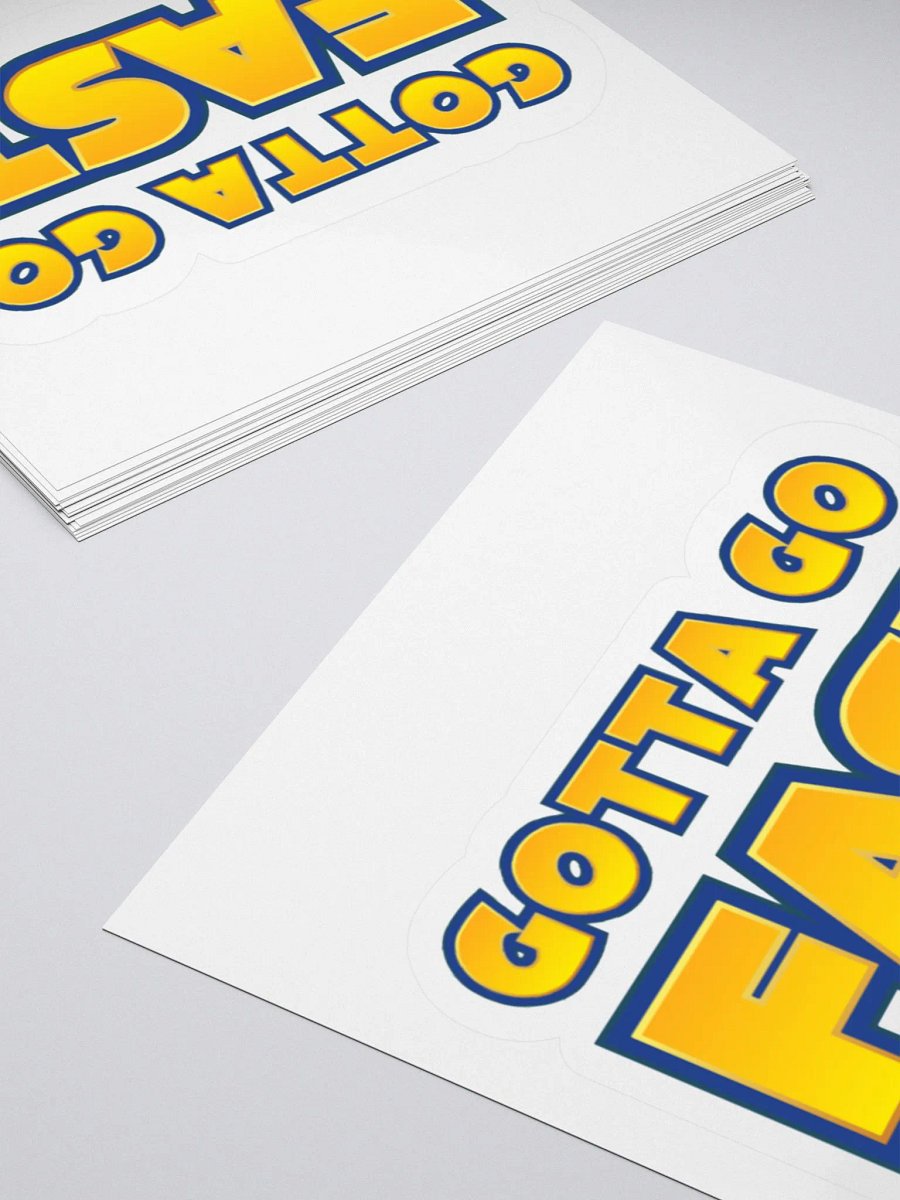 Gotta go fast sticker product image (4)