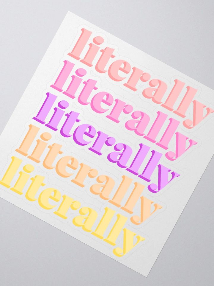 Literally Sticker - Multi product image (5)