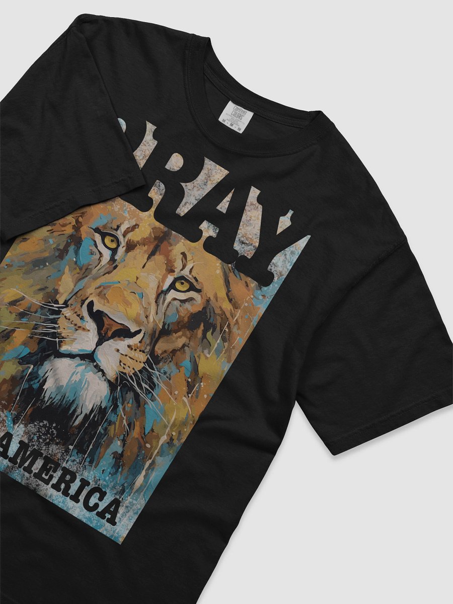 Pray for America Lion on Comfort Colors Tee product image (3)