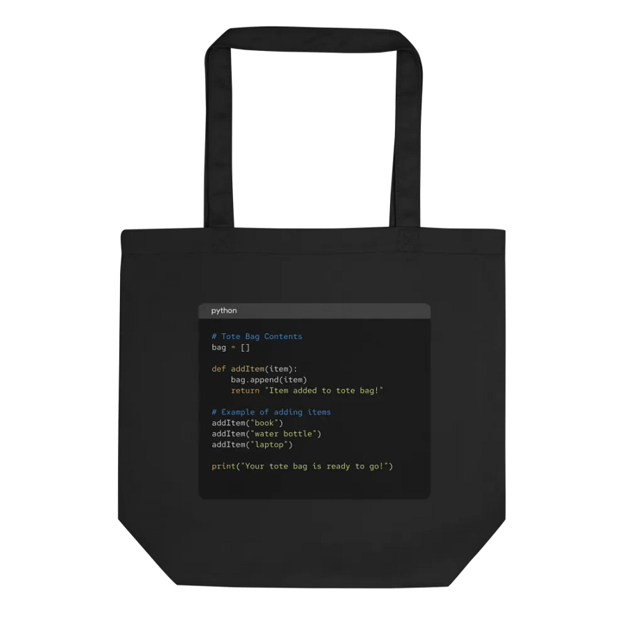 Code Carry-All: The Ultimate Programmer's Tote Bag product image (1)