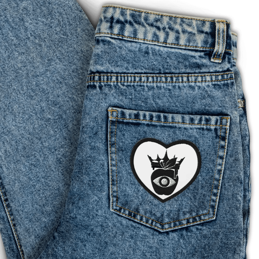 Crowned Apple (Black) ✦ Embroidered Patches product image (3)
