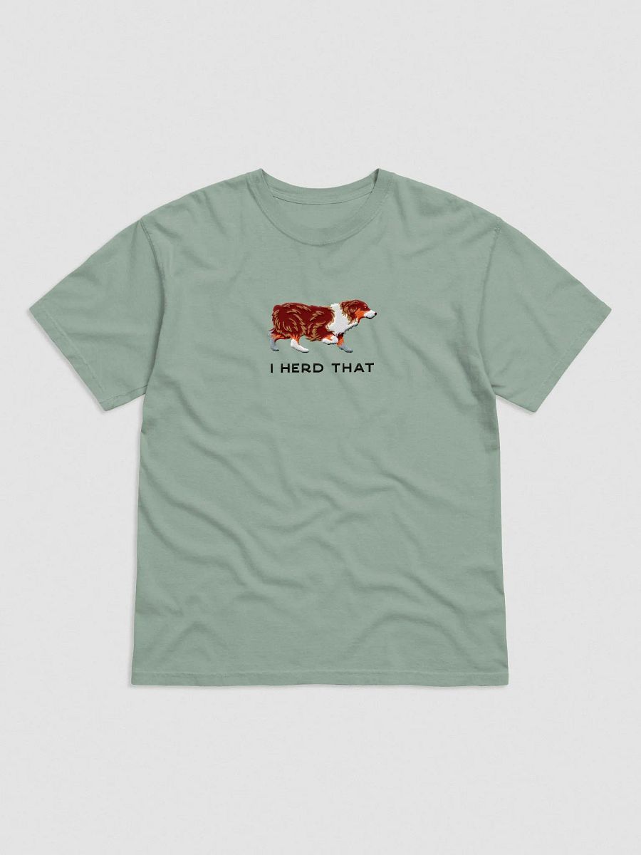 I Herd That T-Shirt(Embroidered) of an Australian Shepherd(Red Tricolor) product image (4)