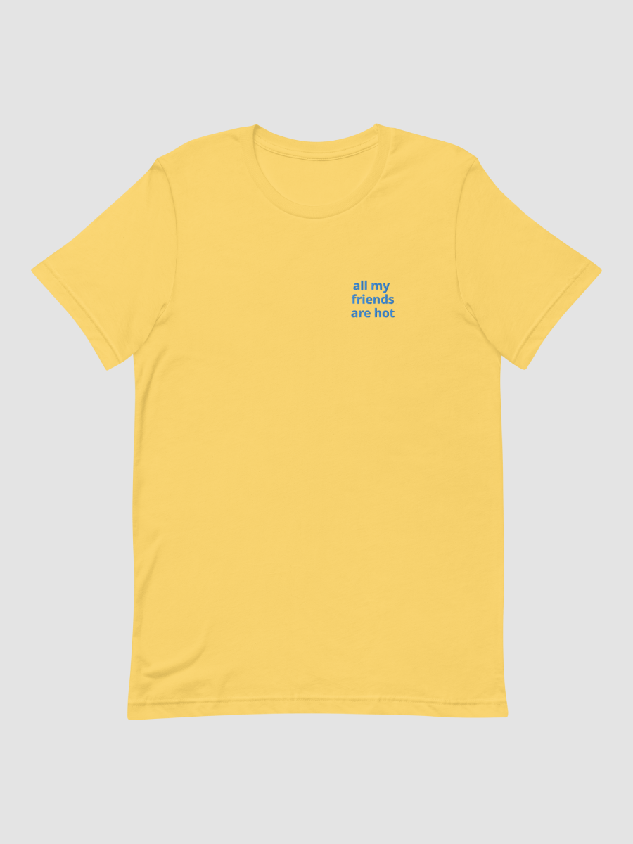Hot Friends Relaxed Blue Embroidered T-Shirt product image (1)
