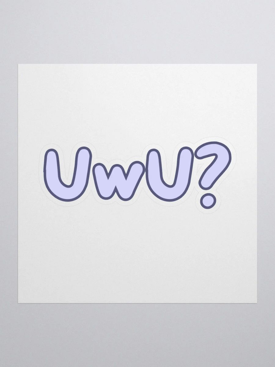 UwU? Sticker, Blue product image (3)
