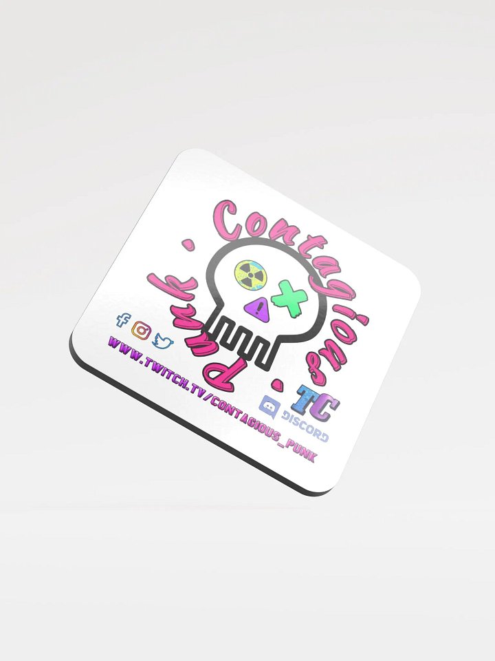 Glossed Cork Coaster - Contagious_Punk product image (2)