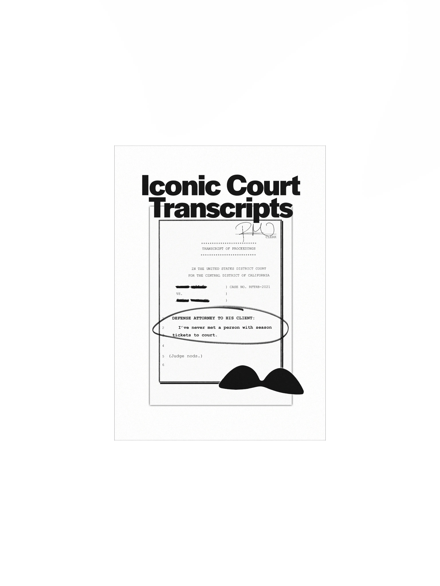 Iconic Court Transcripts Poster product image (1)