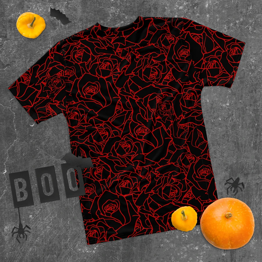 Loads of Roses · black-red crew neck t-shirt product image (12)