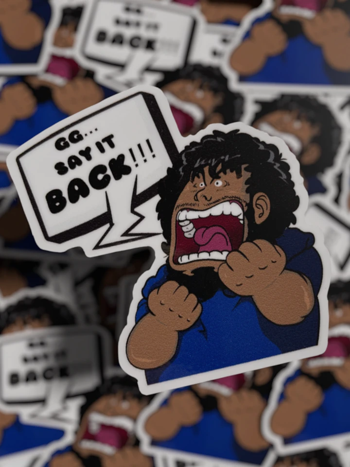 3” GG Say it back Glossy Sticker product image (1)